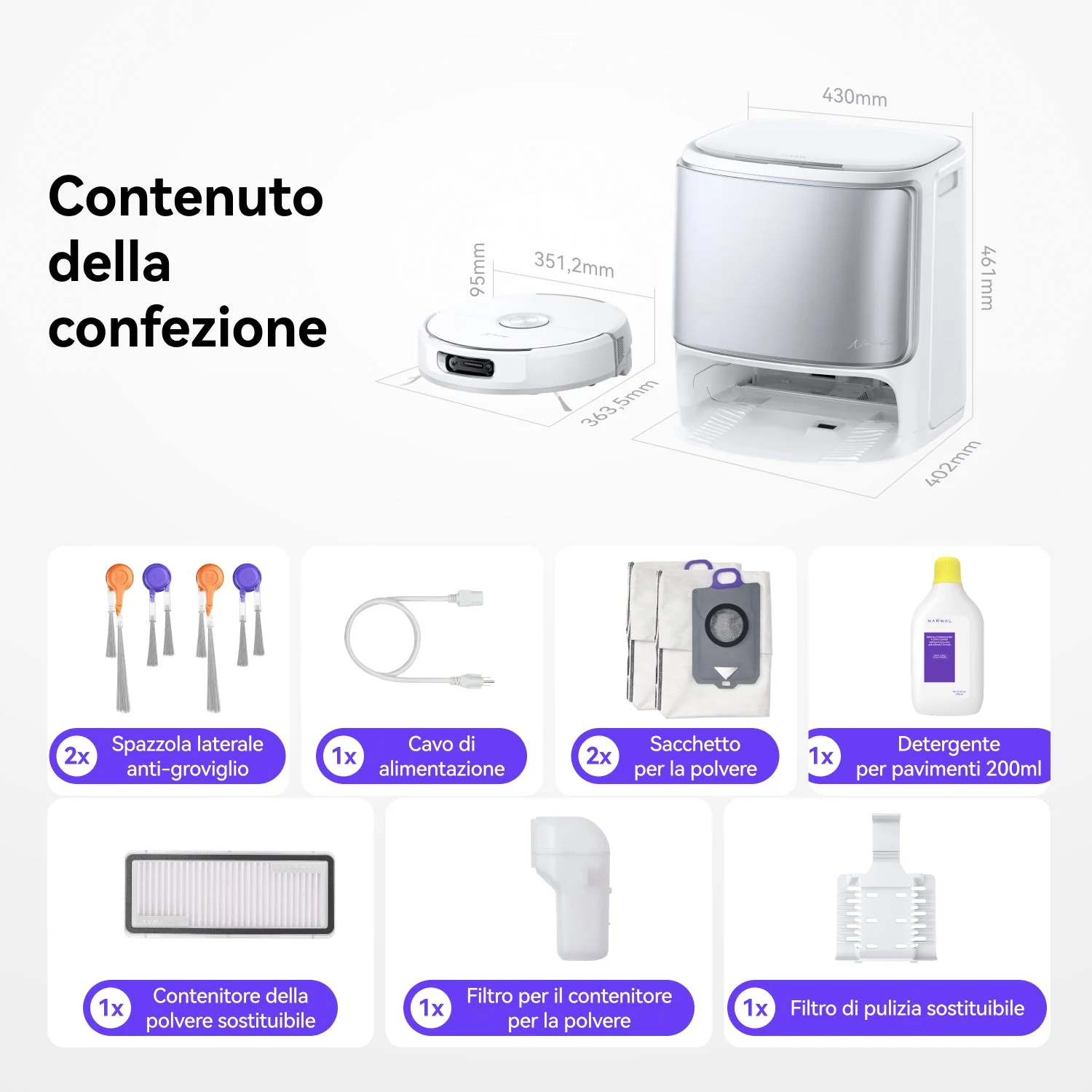 NARWAL Flow Robot Lava e Aspira con Pacchetti di Manutenzione - Image 10