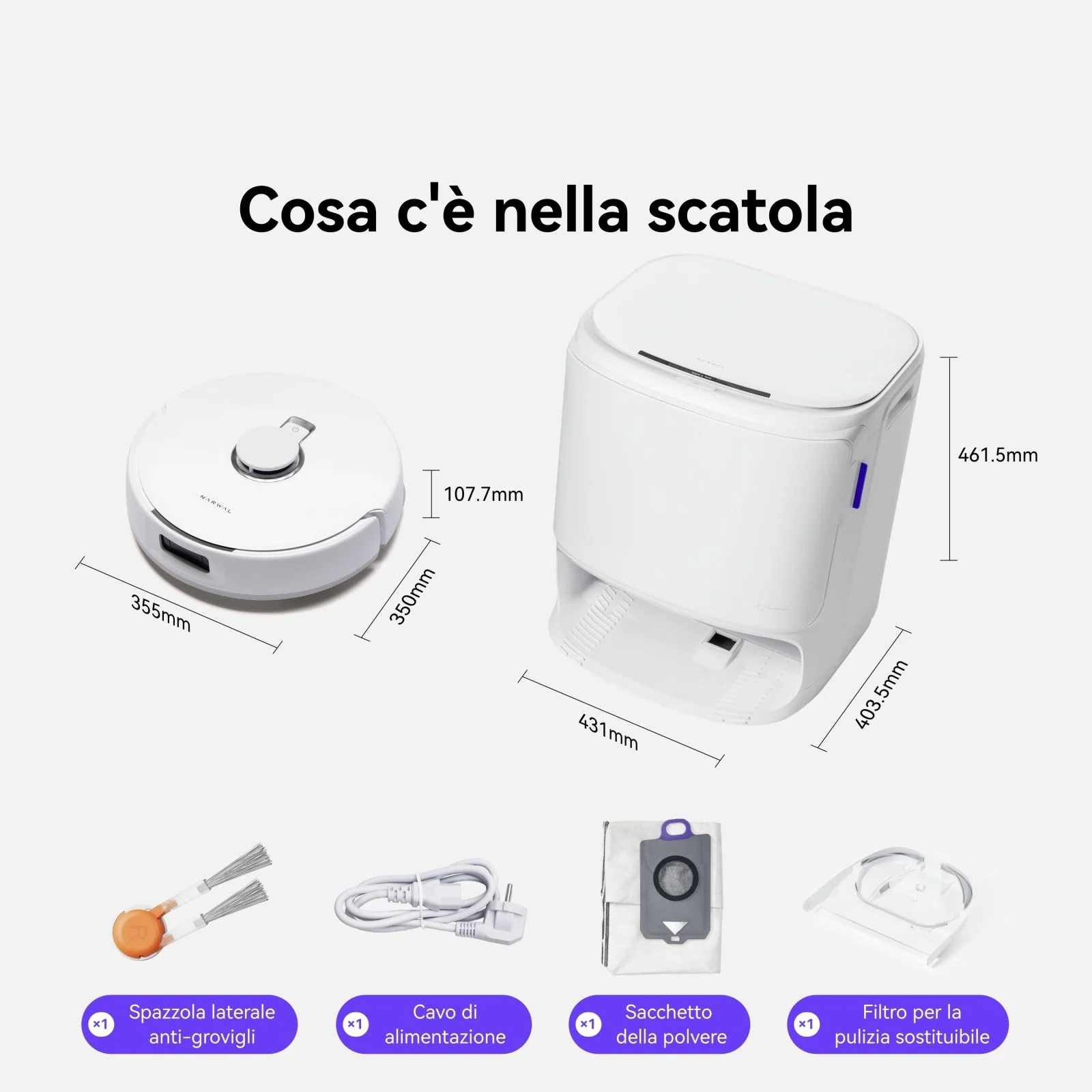 NARWAL Freo X10 Pro Robot Lava e Aspira con Pacchetti di Manutenzione - Image 10