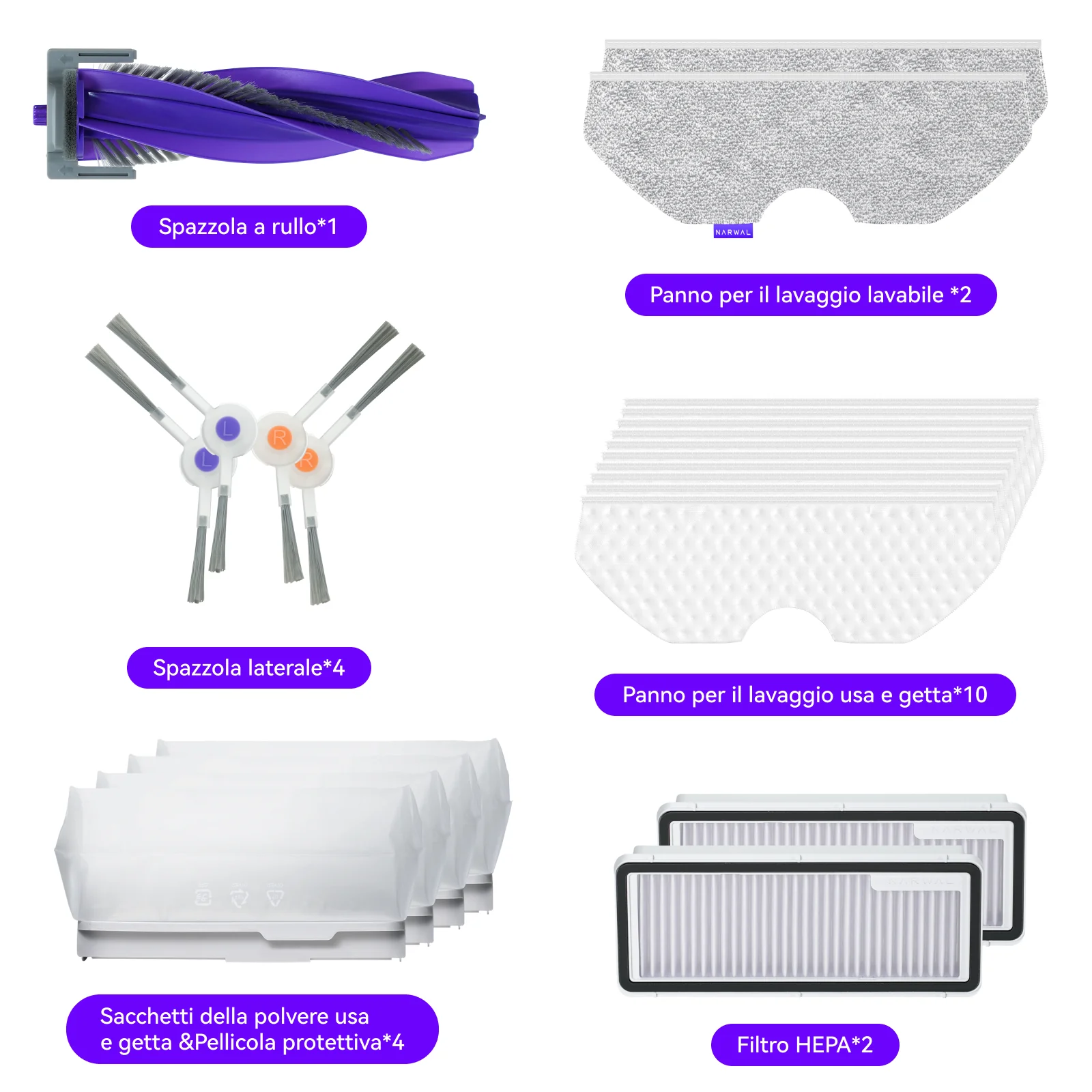 NARWAL Pacchetto Accessori per Freo X Plus - Image 2
